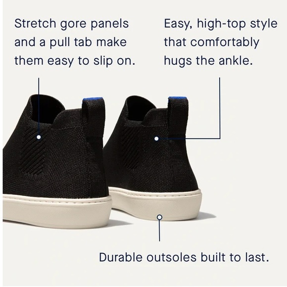 NEW Rothy's Chelsea Sneaker in Espresso Dot Leopard Print Shoe 6.5 boot - Picture 7 of 8